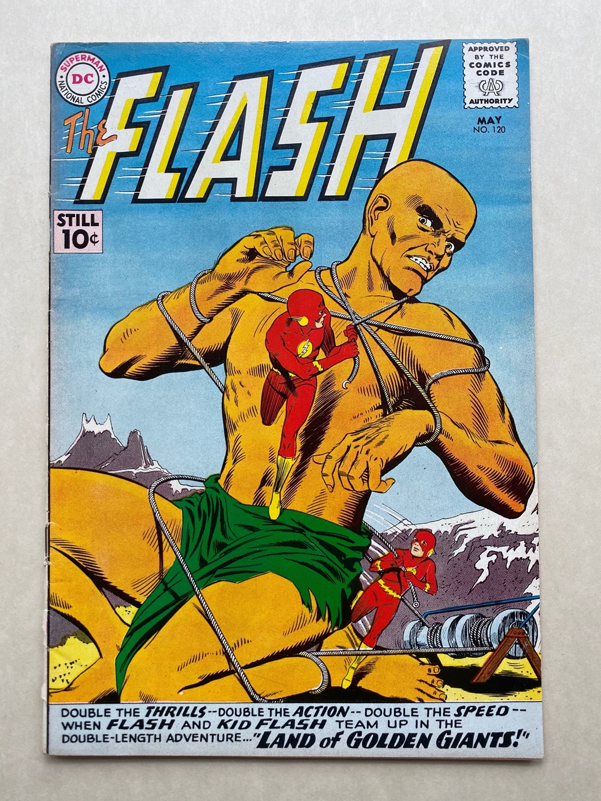 FLASH #120 (1961 - DC) FN+/VFN (Cents Copy) - Barry and Iris go with Dr. Manners on a scientific