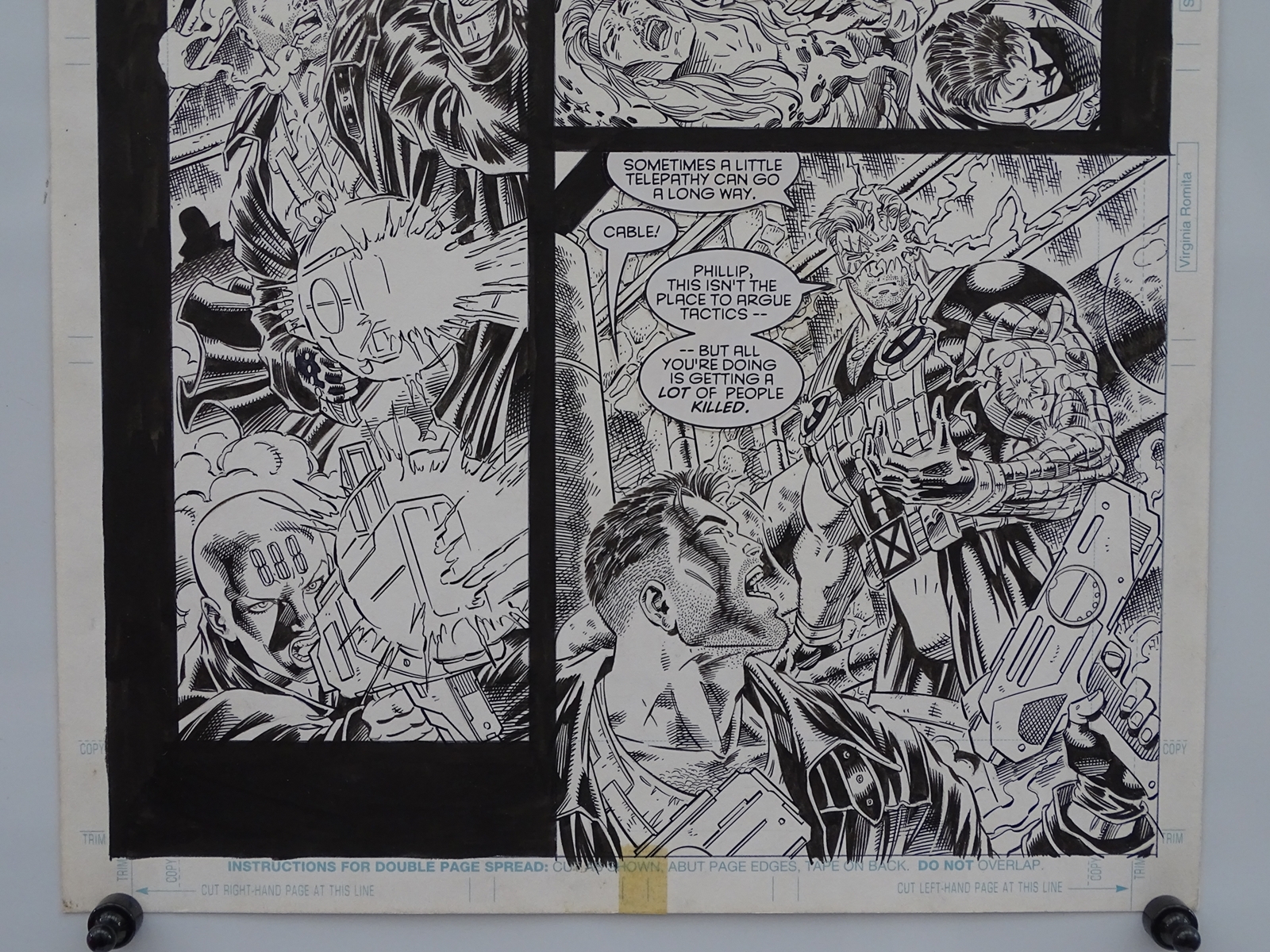 CABLE #27 (1993) - ORIGINAL ARTWORK - SIGNED BY IAN CHURCHILL - IAN CHURCHILL (Artist) - Page 4 ( - Image 4 of 4