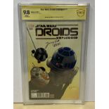 STAR WARS: DROIDS UNPLUGGED #1 (2017 - MARVEL) Graded CBCS 9.8 - (Cents Copy) - SIGNED BY JIMMY