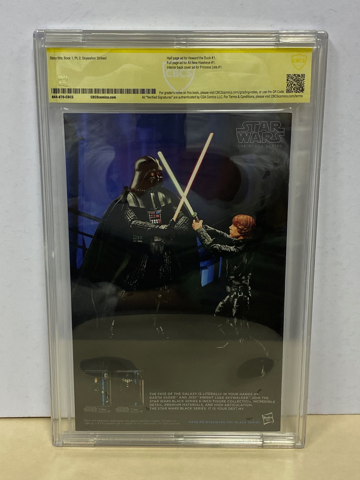 STAR WARS #2 (2015 - MARVEL) Graded CBCS 9.4 (Cents Copy) SIGNED BY JOHN CASSADAY - Retailer - Image 4 of 4