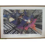 SPIDERMAN vs GREEN GOBLIN (1995) - Limited Edition Marvel Lithograph - SIGNED BY JOHN ROMITA &