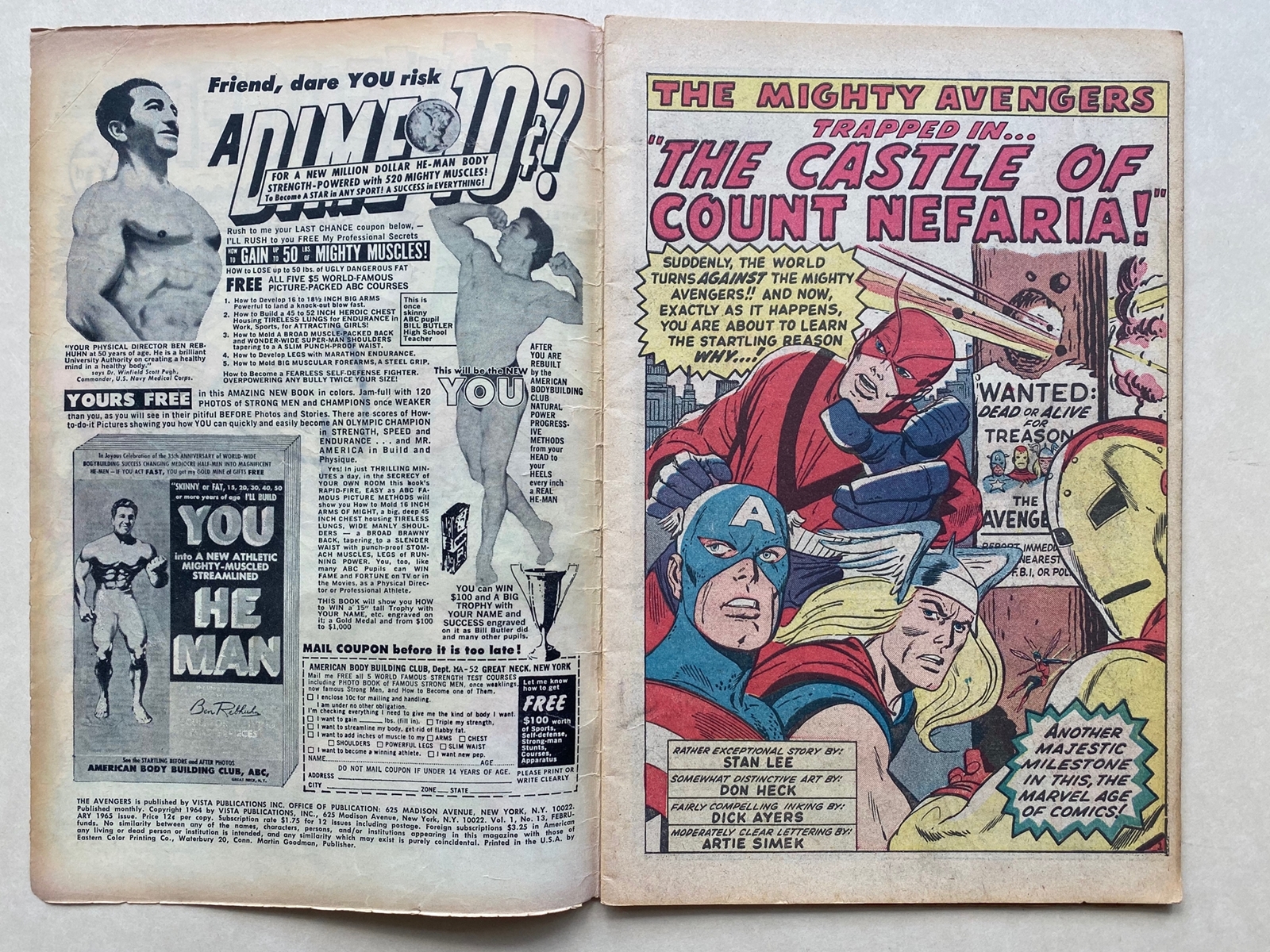 AVENGERS #13 (1964 - MARVEL) FR/GD (Cents Copy / Pence Stamp) - First appearance of Count Nefaria, a - Image 7 of 10