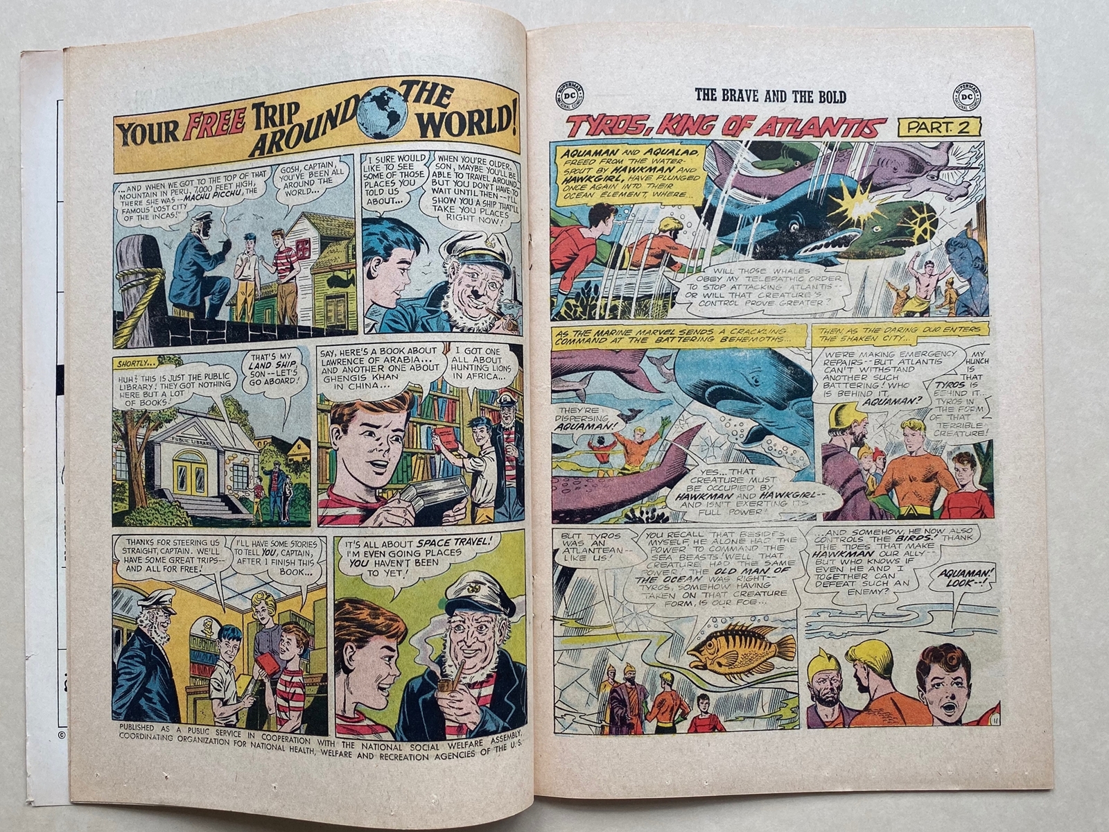 BRAVE & BOLD #51 - AQUAMAN & HAWKMAN - (1964 - DC) FN/VFN (Cents Copy) - Pre-dates Hawkman #1 - - Image 7 of 10