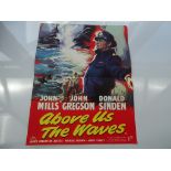 ABOVE US THE WAVES (1955) - RARE - British Press Campaign Brochure complete with insert poster -
