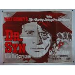 DR SYN (1963) (alias the Scarecrow) - re release UK Quad (30" x 40" - 76 x 101.5 cm) - Folded