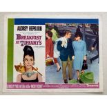 BREAKFAST AT TIFFANY'S (1961) - AUDREY HEPBURN - US Lobby Card #4 (NSS #61/262) - Audrey Hepburn &