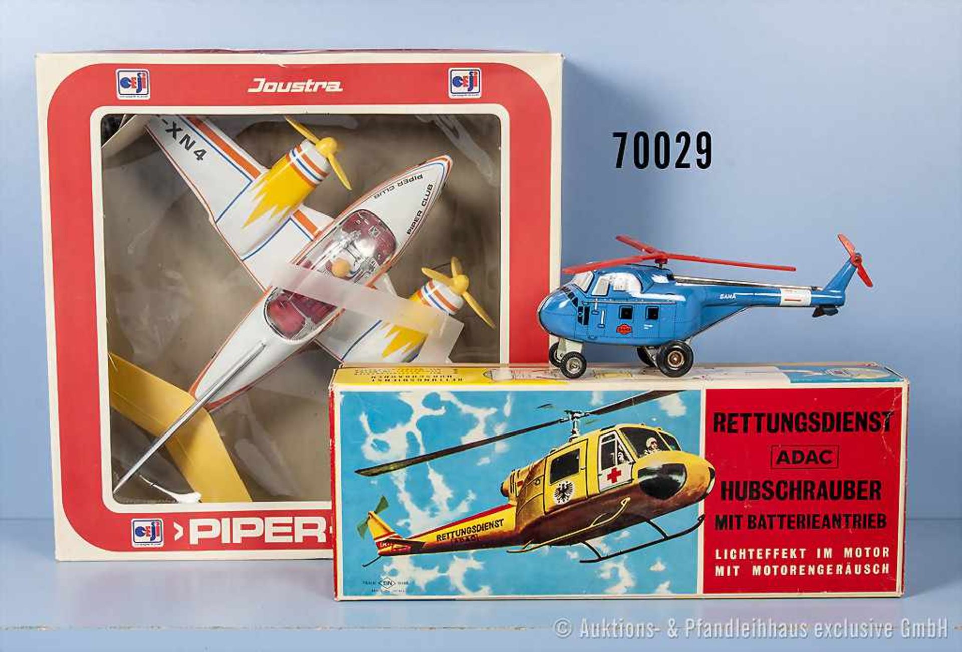Konv. T. N. Helikopter, Gama Helikopter und Joustra Propeller Flugzeug, Kunststoff- und