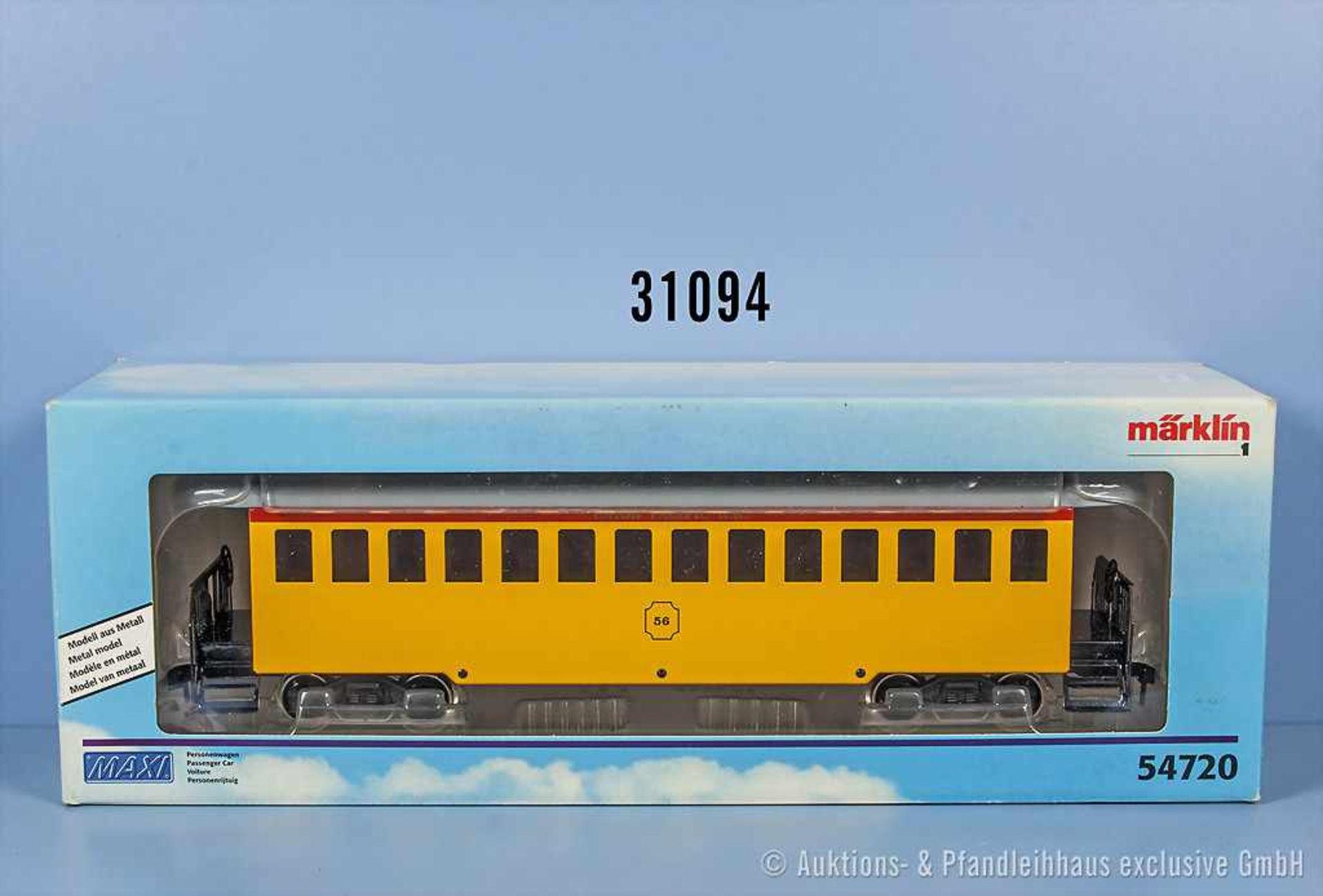 Märklin Maxi Spur 1 54720 amerik. D-Zug-Personenwagen, Zustand 0, in OVP