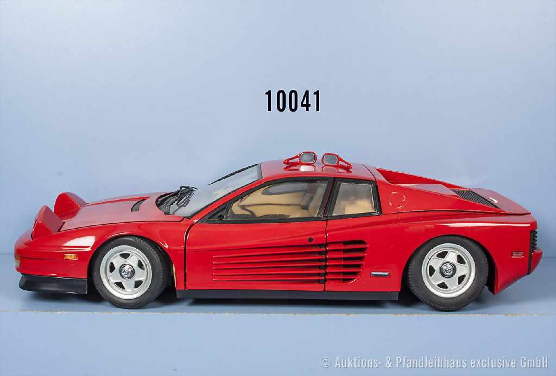 Pocher Ferrari Testarossa Bausatzmodell montiert, sehr aufwendige Fertigung, L ca. 55 cm, Türen,
