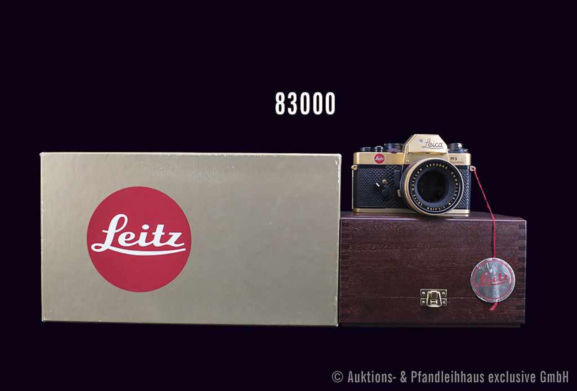 Leica R3 Electronic Kamera, anlässlich des 100. Geburtstag des Leica Erfinders und Konstrukteurs