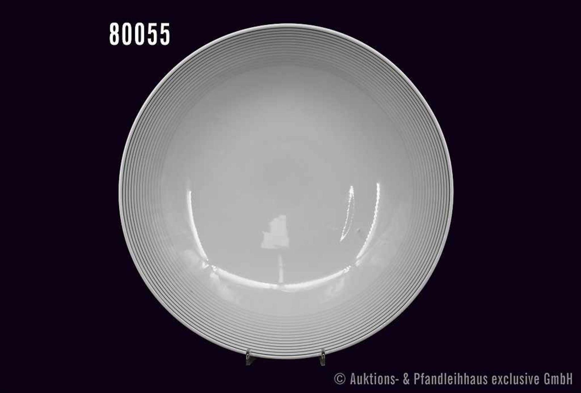 Rosenthal Porzellan, Multifunktionsschale, Rosentahl studio-linie, Serie TAC 02, Dekor C-01, graue