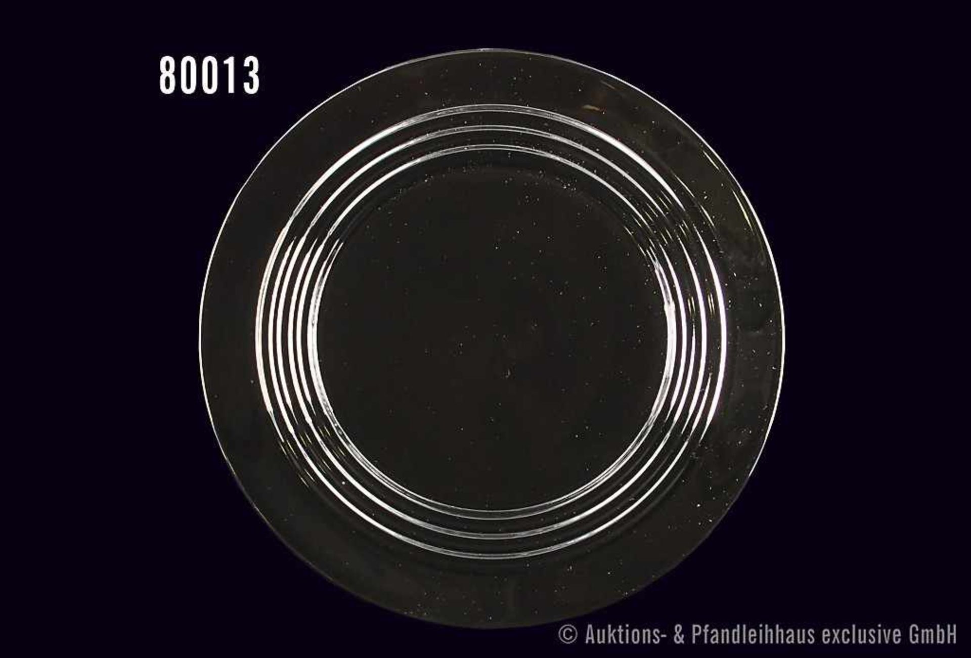 Konv. Rosenthal Porzellan, 6 Platzteller Cupola schwarz/weiß, Design Mario Bellini, alle Teller