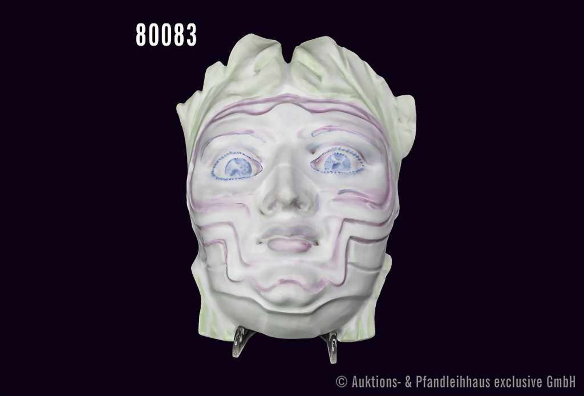 Rosenthal Porzellan, Maske "Inkognito", Künstler Ernst Fuchs, 500 Stück limitiert,