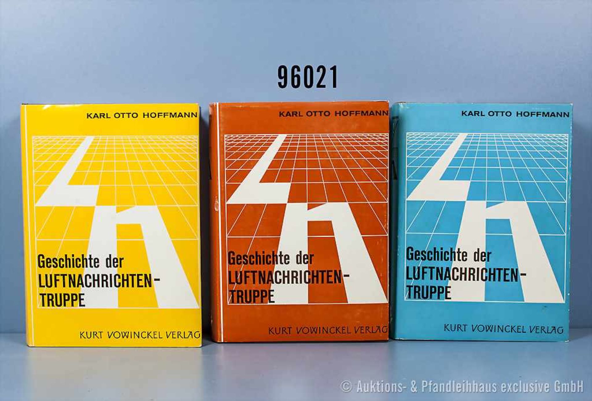 Konv. 3 Bücher NK, "Geschichte der Luftnachrichtentruppe", Teile I und II 1. und 2. Teil"