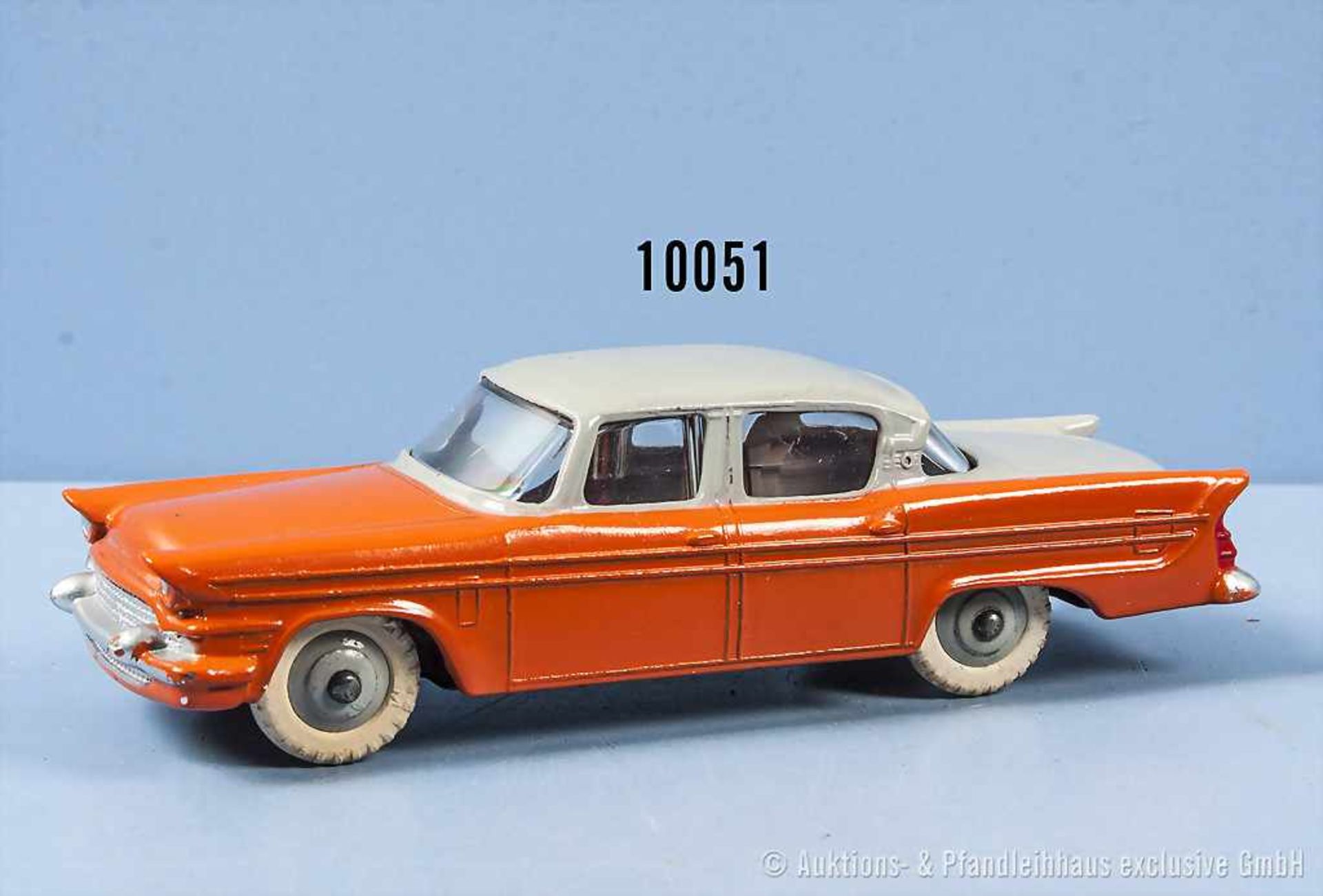 Dinky Toys 180 Packard Clipper, 2-farbig lack. Metallgußausf., M 1:43, gummibereift, sehr guter