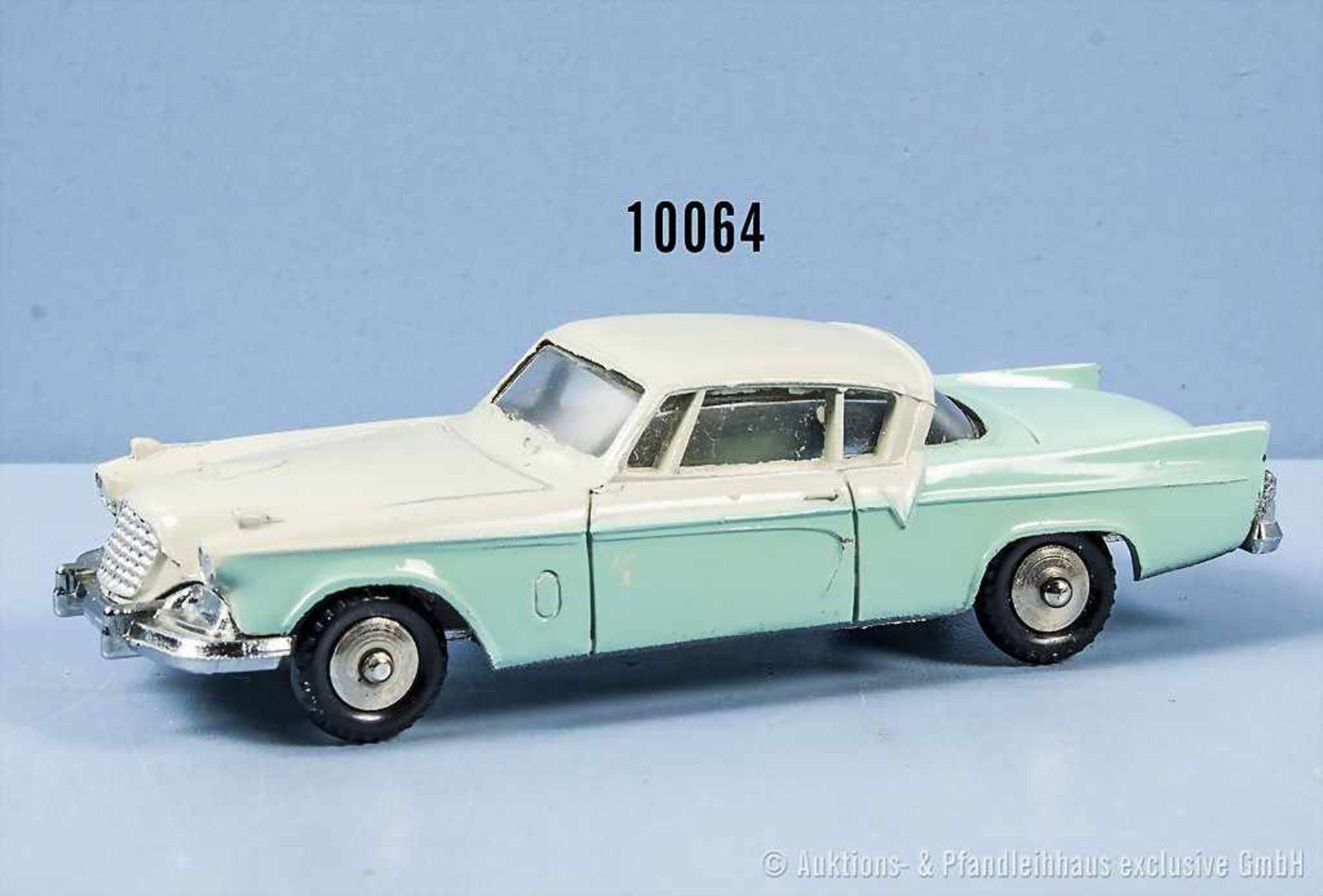 Mercury Nr. 27 Studebaker Golden Hawk, zweifarbig lack. Metallgußausf., M 1:43, gummibereift, sehr