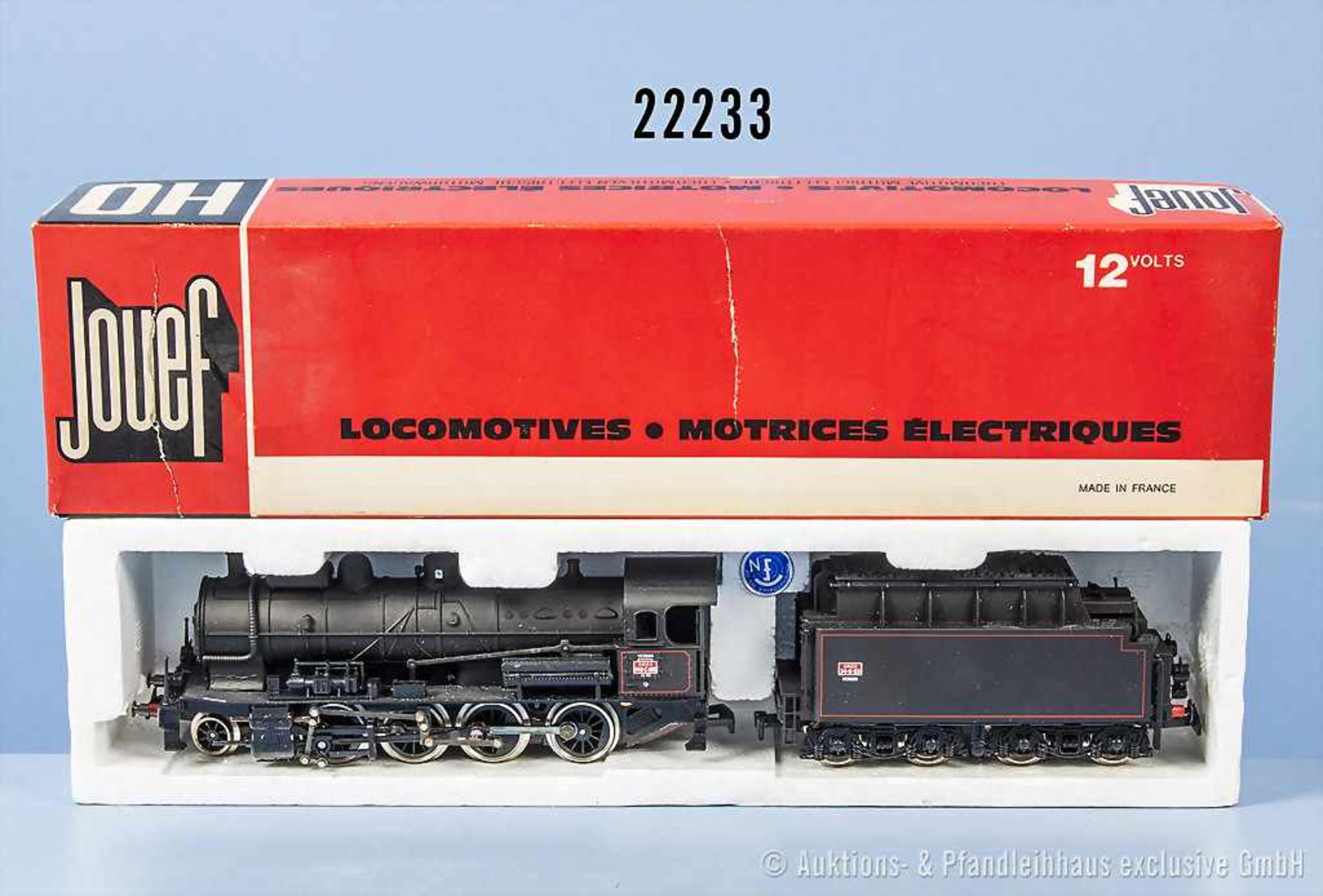 Jouef H0 8283 Schlepptenderlok der SNCF, BN 140.C.180, Aufschrift "Verdun", Achsfolge 1'D, Tender
