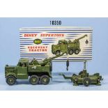 Konv. 2 Dinky Supertoys Fahrzeuge, 661 Militär-Rettungswagen und Anhänger Missile Launching