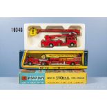 Konv. 2 Corgi Toys Feuerwehrfahrzeuge, Nr. 1127 Simon Snorkel Fire Engine und 1143 American Lafrance