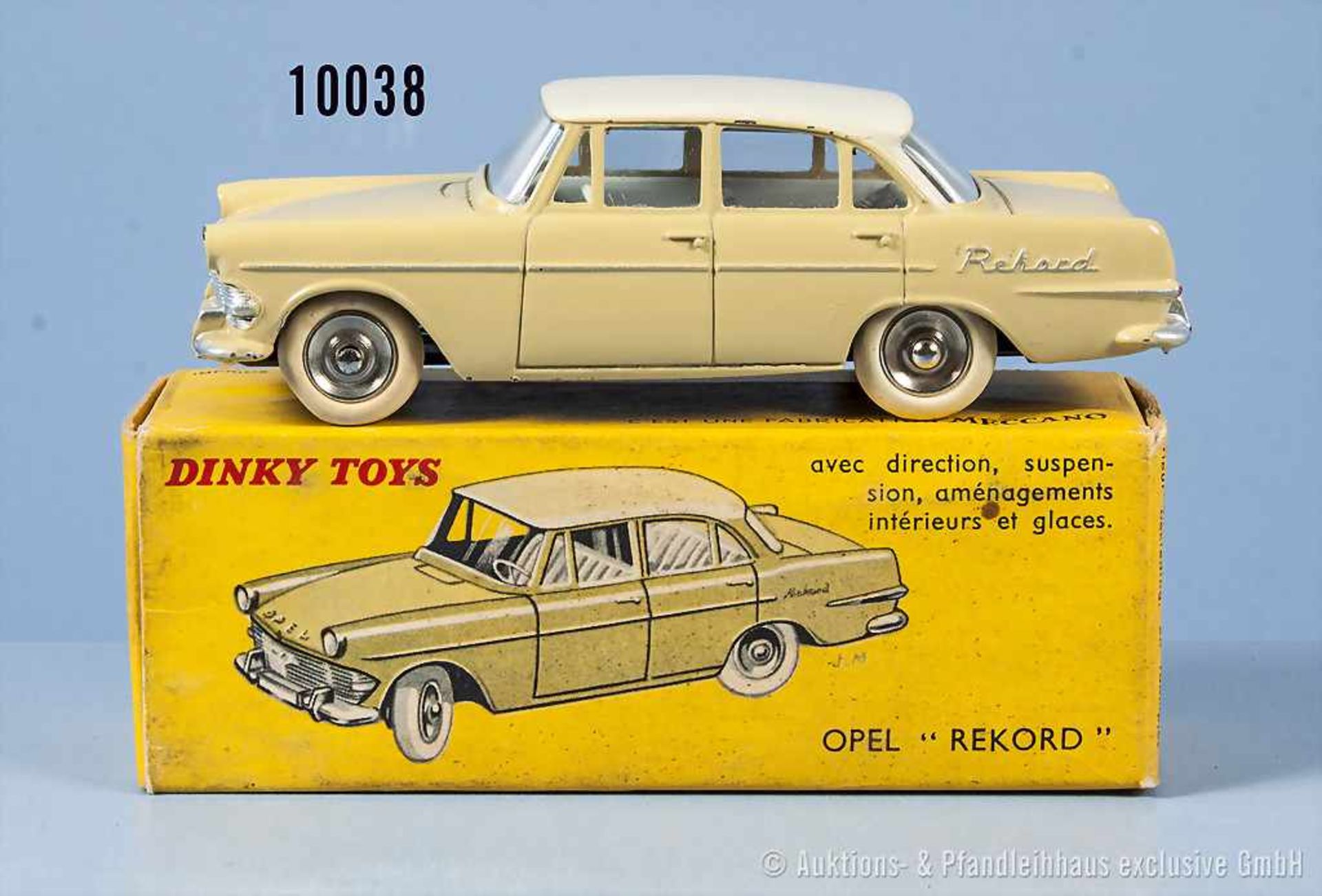 Dinky Toys 554 Opel Rekord, lack. Metallgußausf., M ca. 1:43, sehr guter bis neuwertiger Zustand