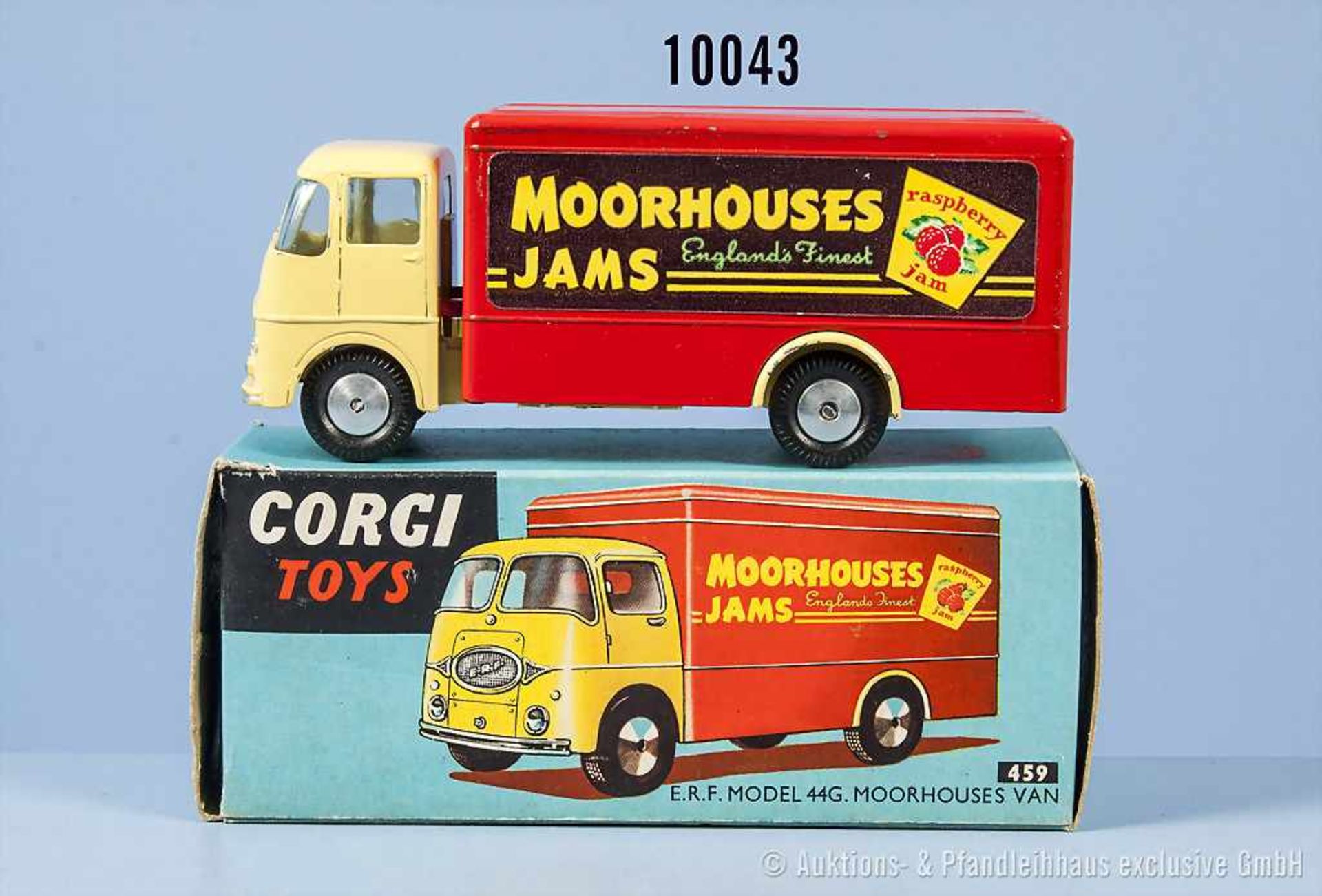 Corgi Toys 459 Moorhouses Van, lack. Metallgußausf., M ca. 1:56, sehr guter bis neuwertiger