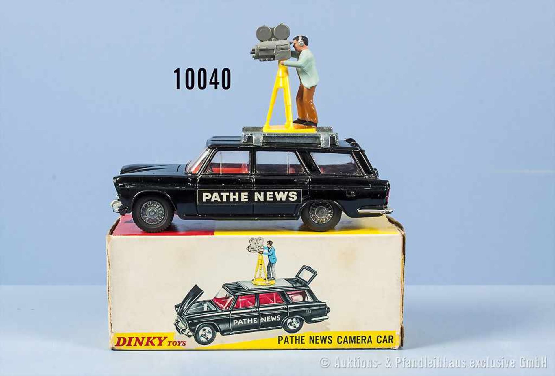 Dinky Toys 281 Pathe News Camera Car, lack. Metallgußausf., M ca. 1:43, sehr guter bis neuwertiger