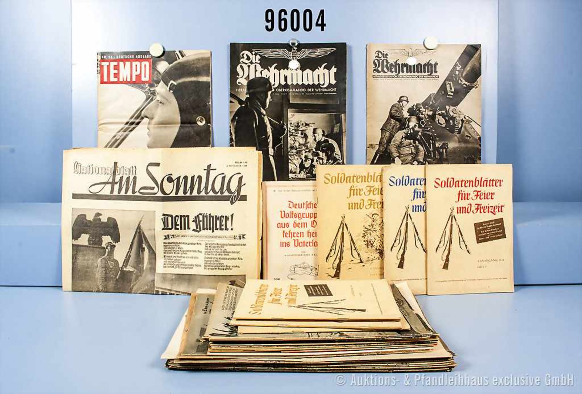 Konv. Zeitschriften 3. Reich, "Ran an den Feind!", Nr. 7 von 1940, "Ein Volk, ein Reich, ein Führer"