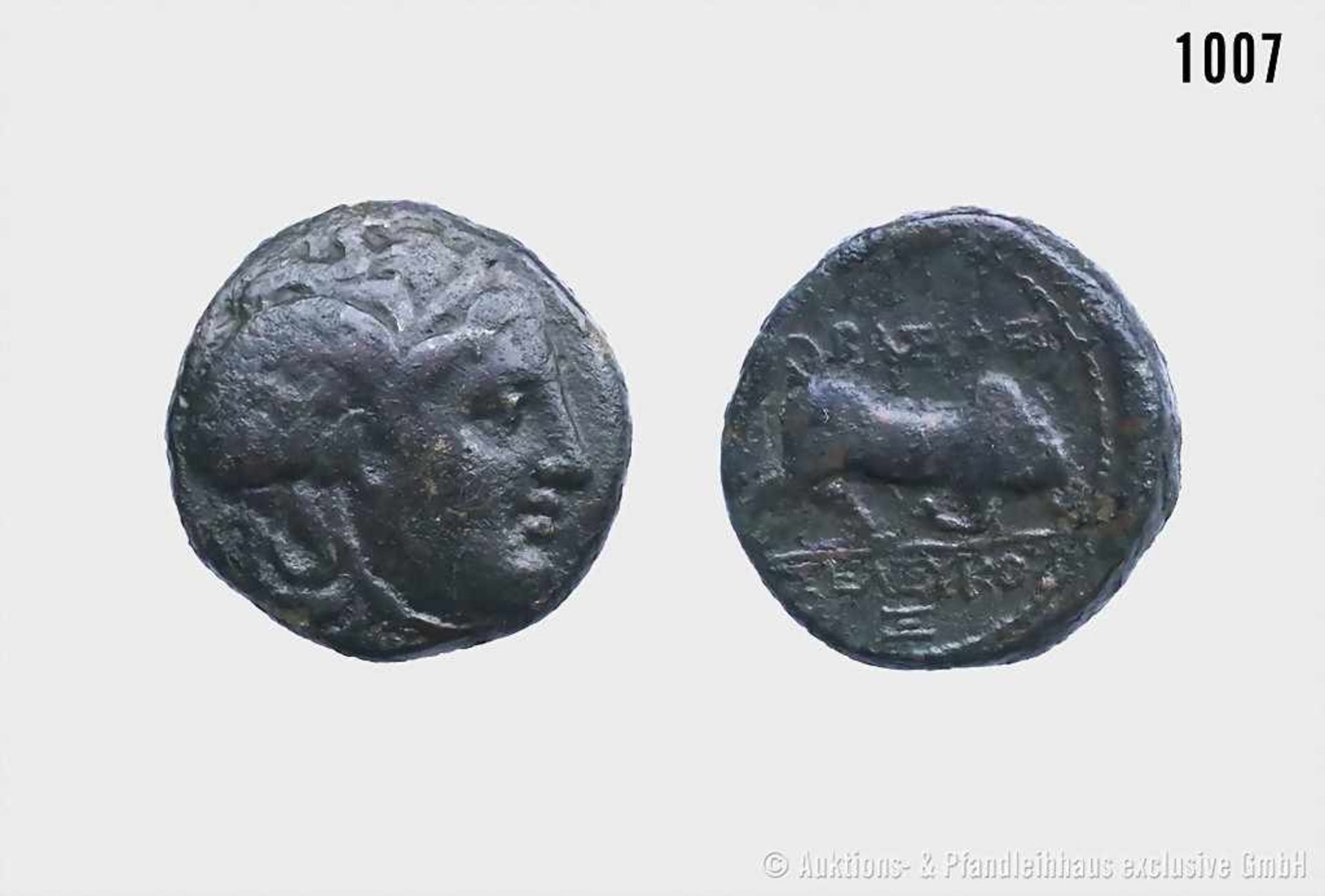 Seleukiden, Seleukos I. Nikator (312-281), Bronze. ca. 285-280 v. Chr., Antiochia am Orontes. Vs.