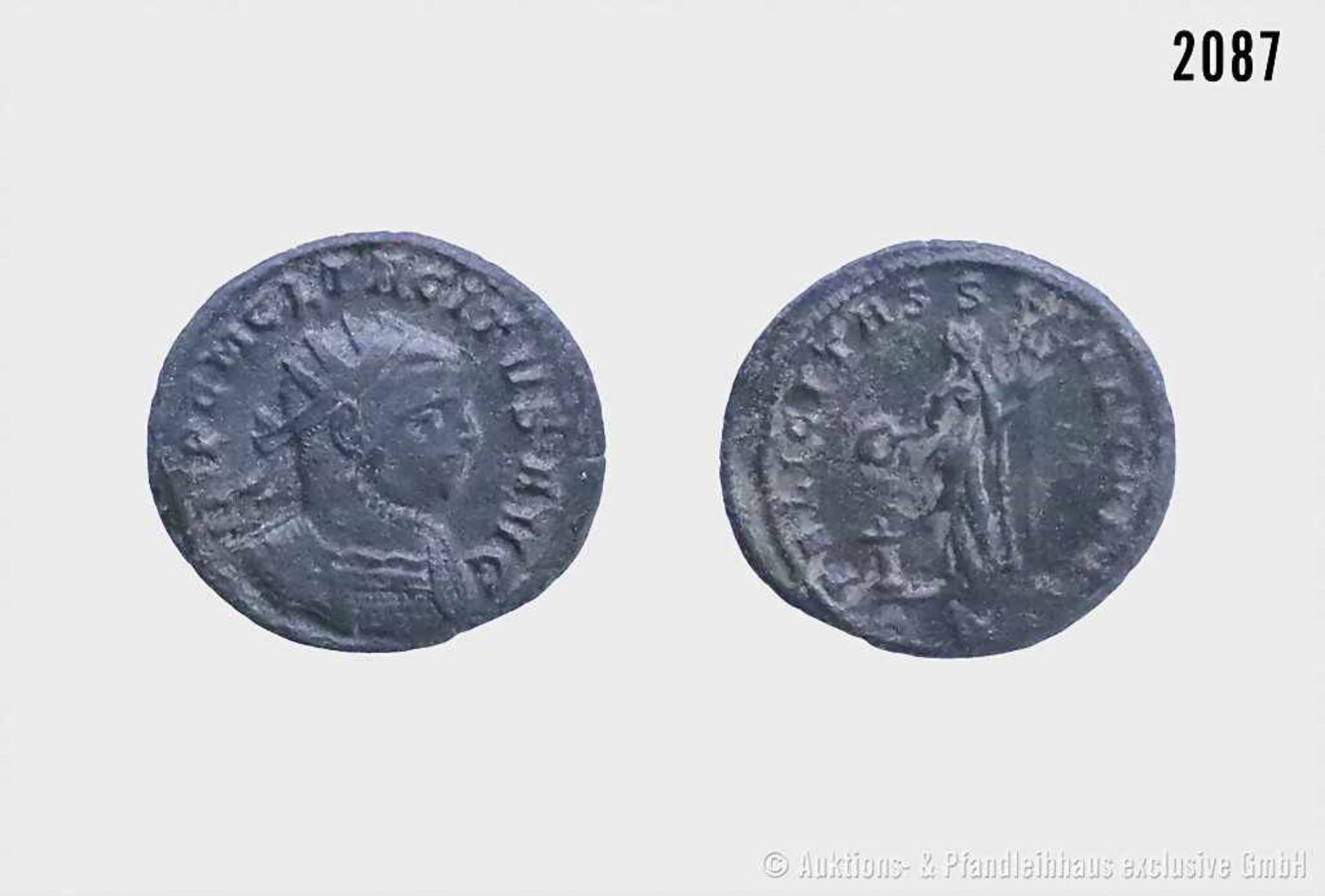 Römische Kaiserzeit, Tacitus (275-276), Antoninian, Siscia. Vs. IMP C M CL TACITVS AVG, gepanzerte