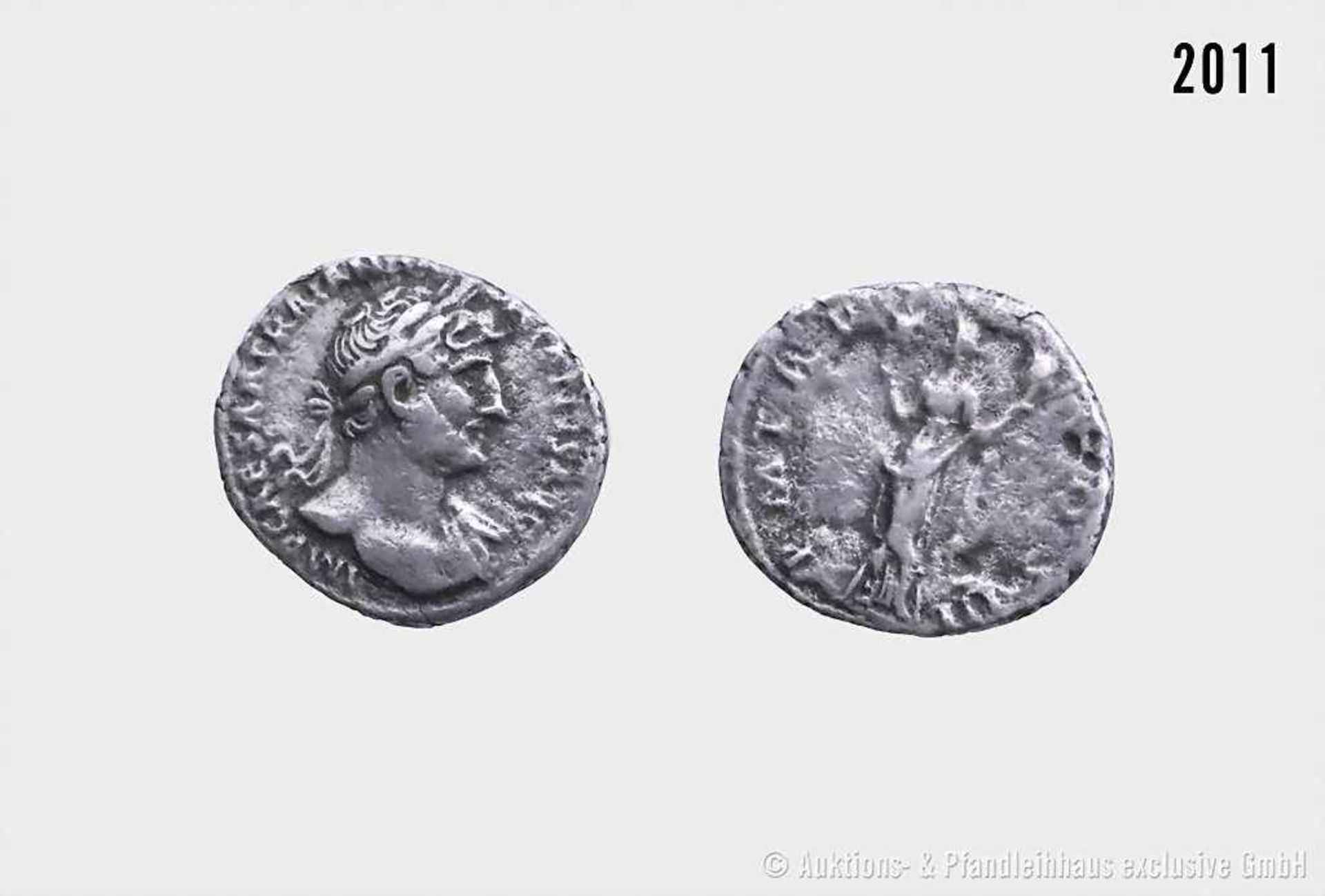 Römische Kaiserzeit, Hadrian (117-138), Denar, ca. 119-125, Rom. Vs. IMP CAESAR TRAIAN HADRIANVS