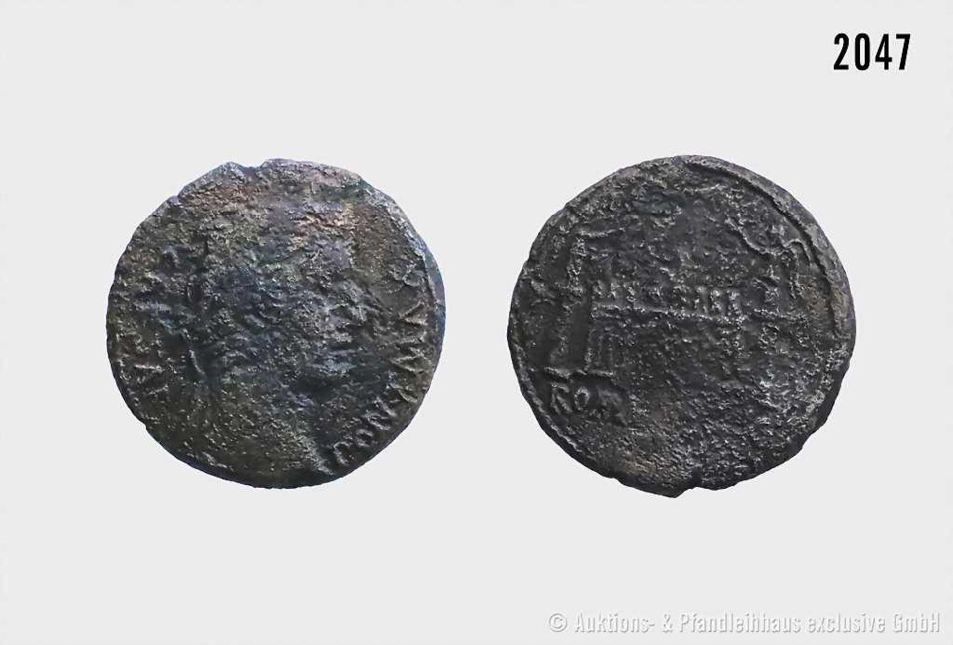 Römische Kaiserzeit, Augustus (27 v. Chr.-14 n. Chr.), As, ca. 15-10 v. Chr., Lugdunum/Lyon. Vs.