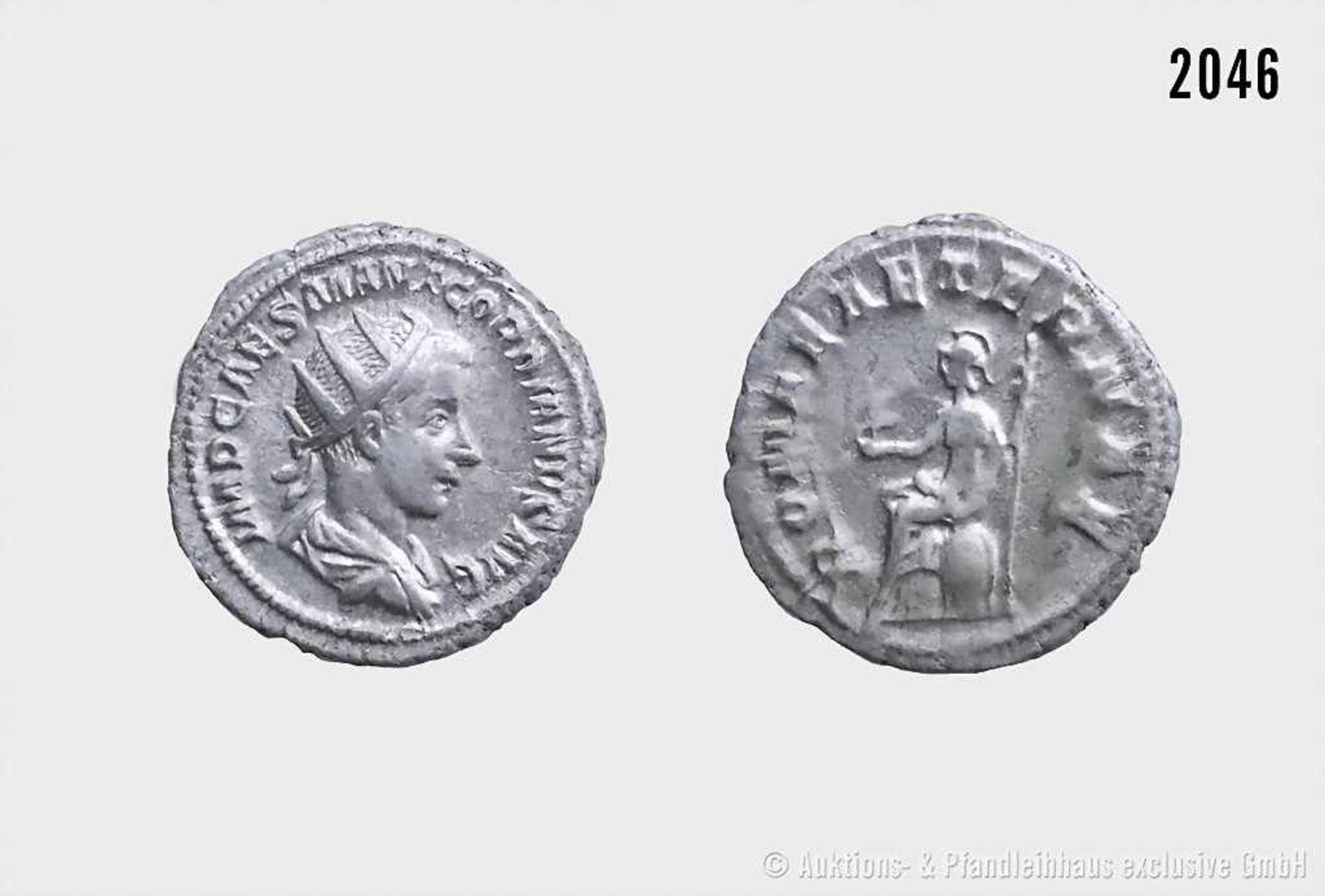 Römische Kaiserzeit, Gordian III. (238-244), Antoninian, 240, Rom. Vs. IMP CAES M ANT GORDIANVS AVG,