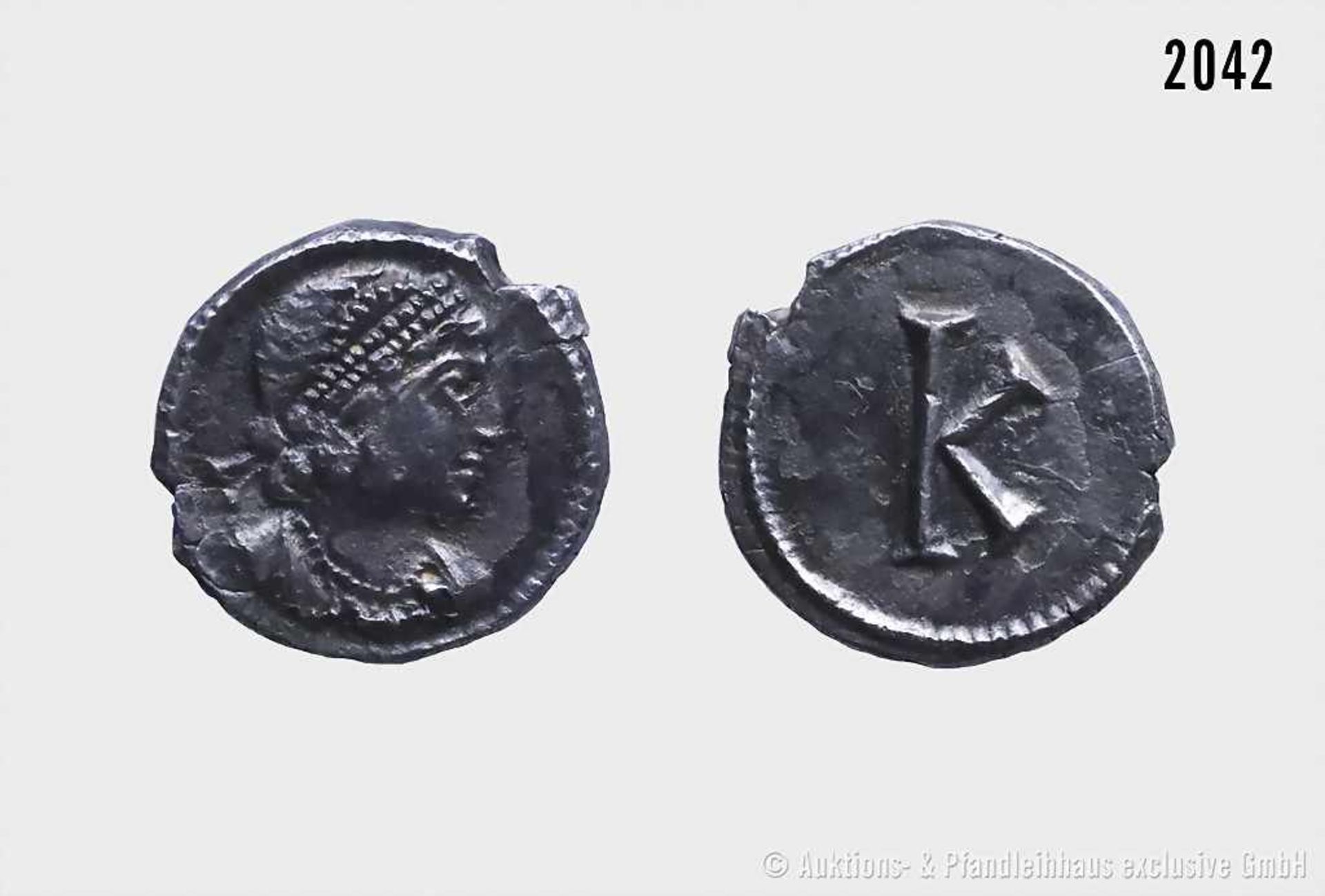 Römische Kaiserzeit, Constantin I. (307-337), 1/3-Siliqua, ca. 330, Constantinopolis. Festprägung