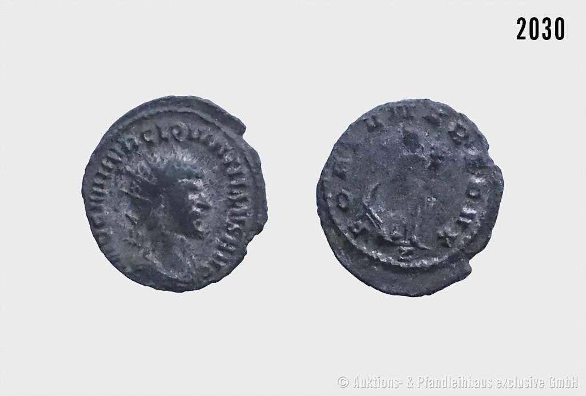 Römische Kaiserzeit, Quintillus (270), Antoninian, Rom. Vs. IMP C M AVR CL QVINTILLVS AVG,