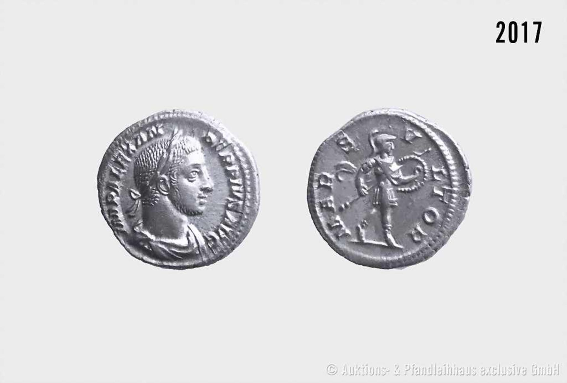 Römische Kaiserzeit, Severus Alexander (222-235), Denar, 232, Rom. IMP ALEXAN-DER PIVS AVG,