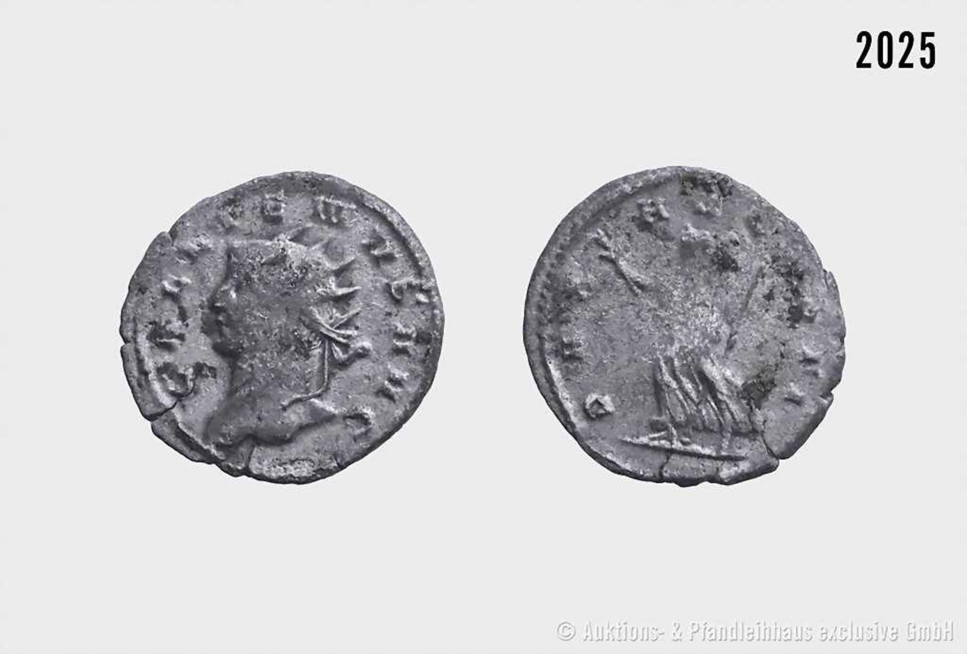 Römische Kaiserzeit, Gallienus (253-268), Antoninian, 260/261, Mailand, 3. Emission. Vs. GALLIENVS