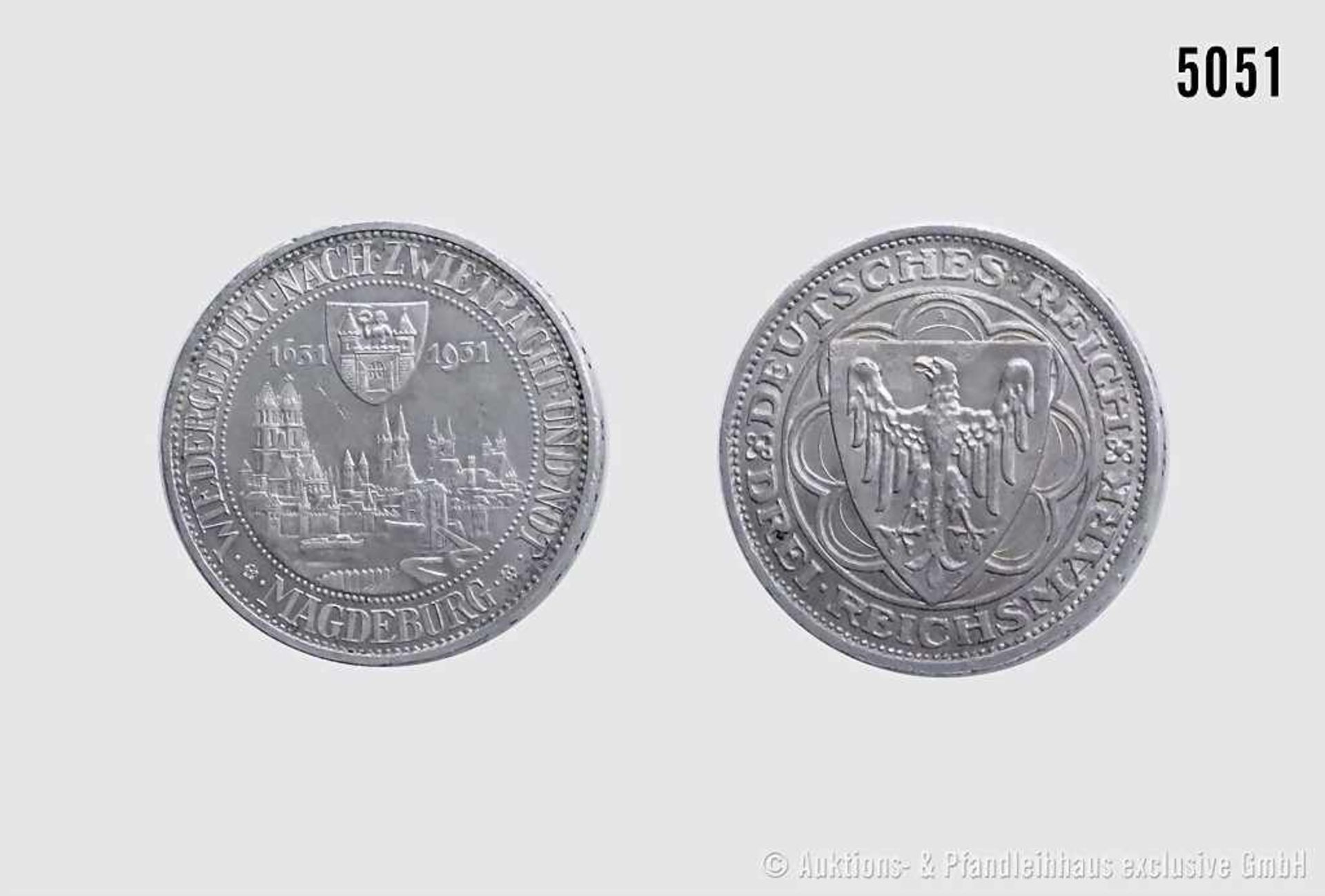 Deutsches Reich (Weimarer Republik), 3 Reichsmark 1931 A, Gedenkmünze anlässlich der totalen