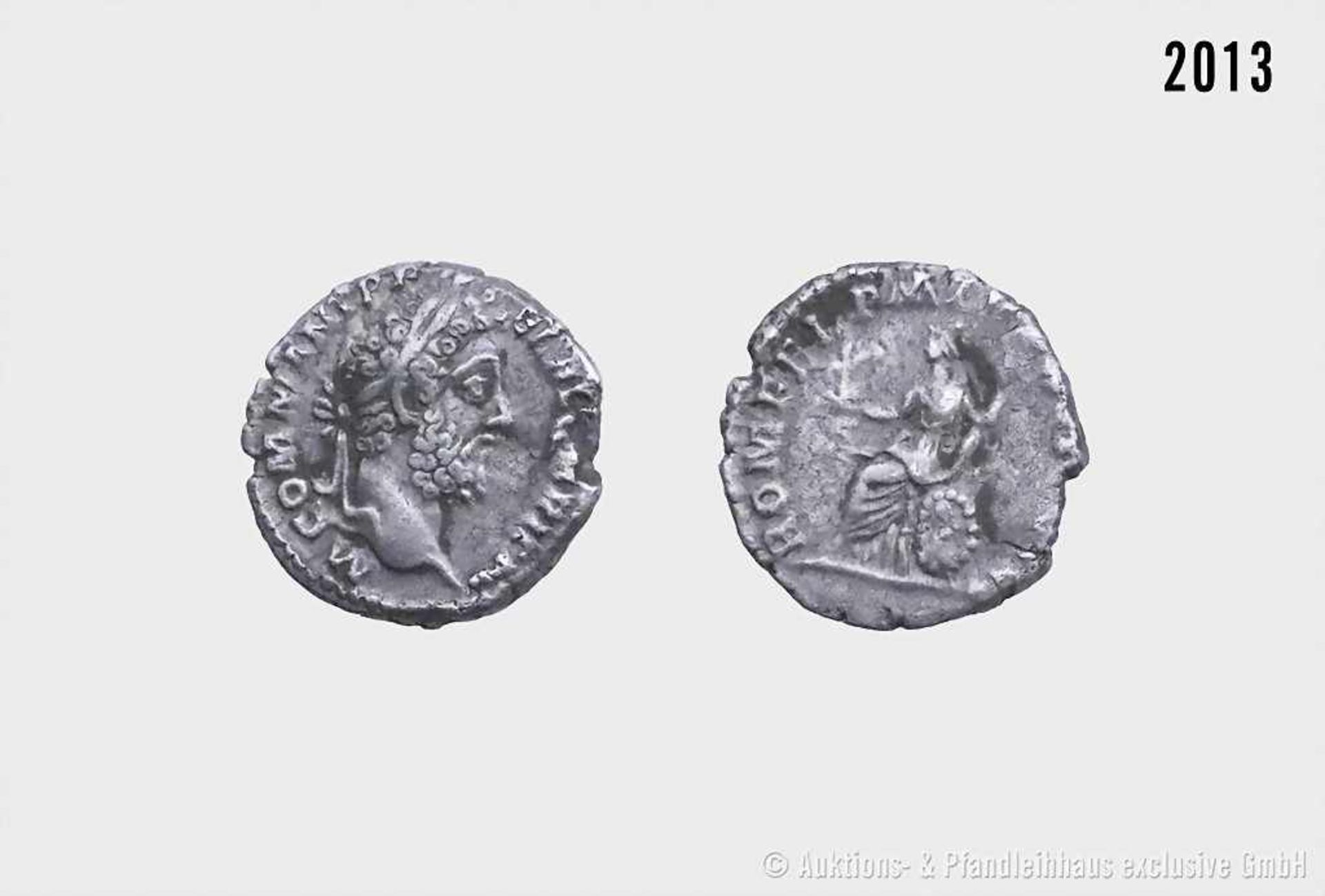 Römische Kaiserzeit, Commodus (180-192), Denar, 190/191, Rom. Vs. M COMM ANT P P - FEL AVG BRIT,