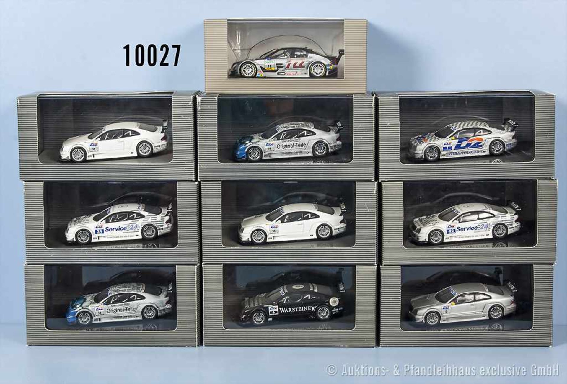 Konv. 10 Minichamps Modellfahrzeuge Mercedes Benz Motorsport Rallyefahrzeuge, teilweise versch.