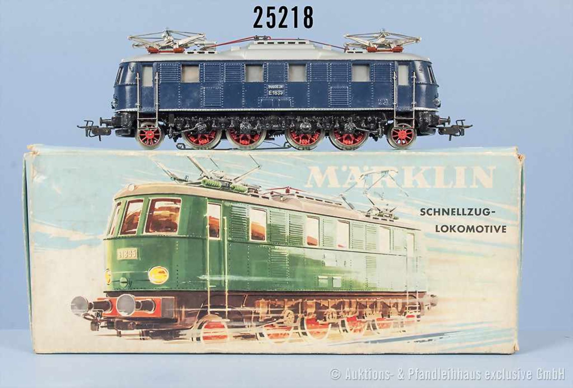 Märklin H0 3023 Typ 2 E-Lok der DB, BN E18 35, Zustand 2, in OVP, mit minimalen Lackfehlern, OVP mit