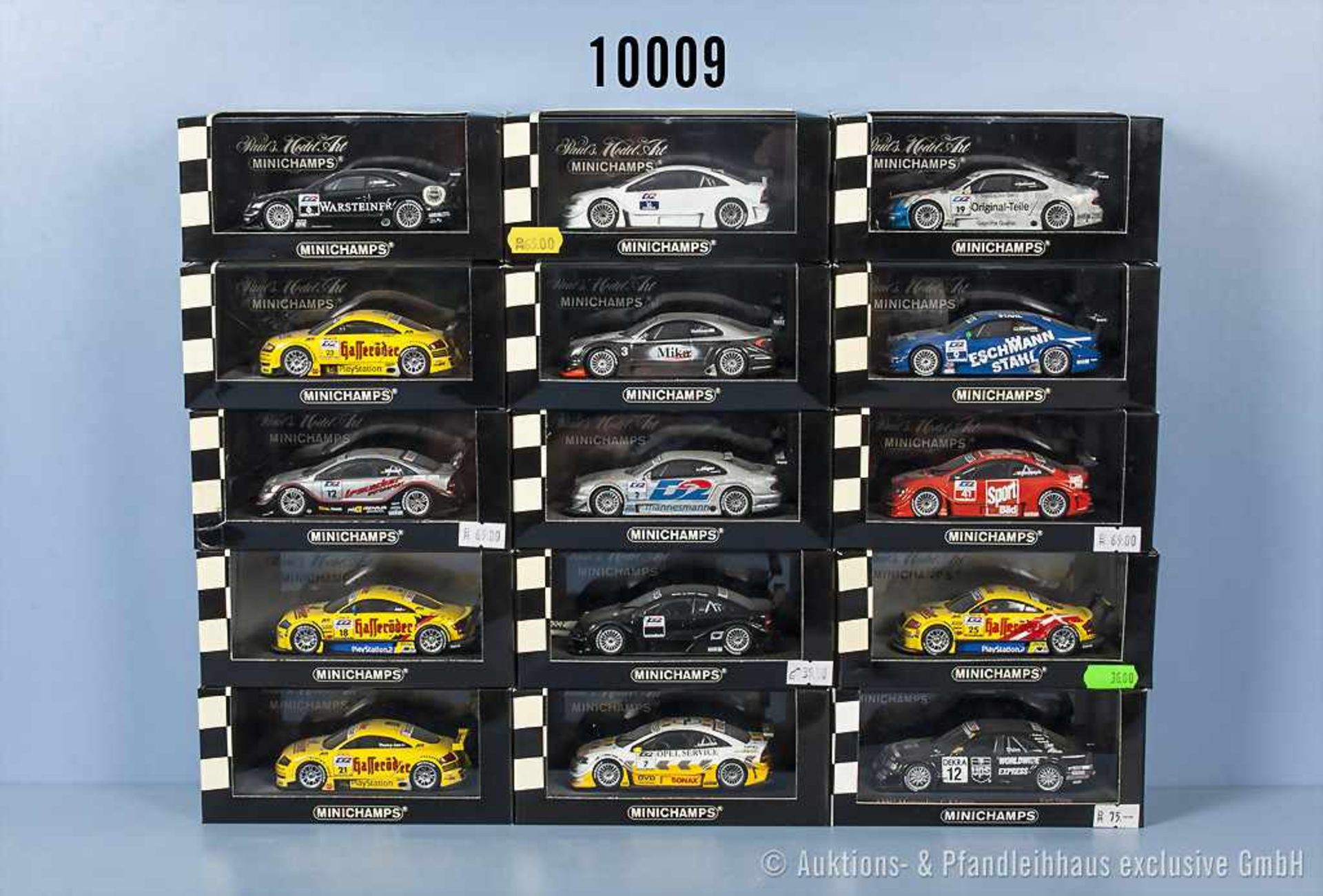 Konv. 15 Minichamps Modellfahrzeuge Sport- und Rallyefahrzeuge, teilweise versch.