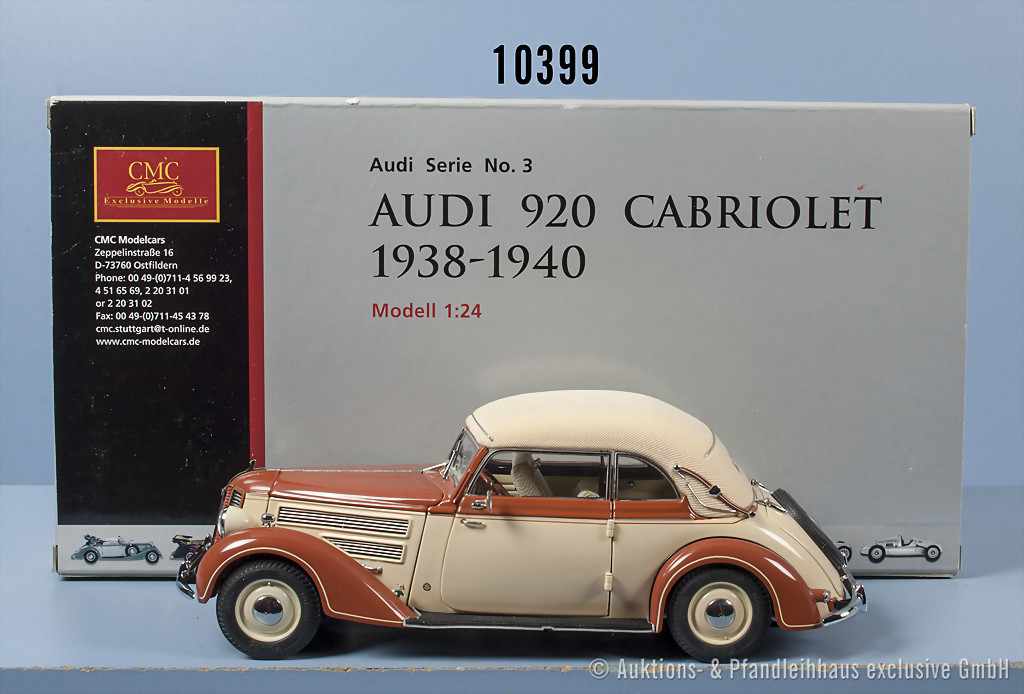 CMC 1938 - 1940 Audi 920 Cabriolet échelle 1:24 M-032