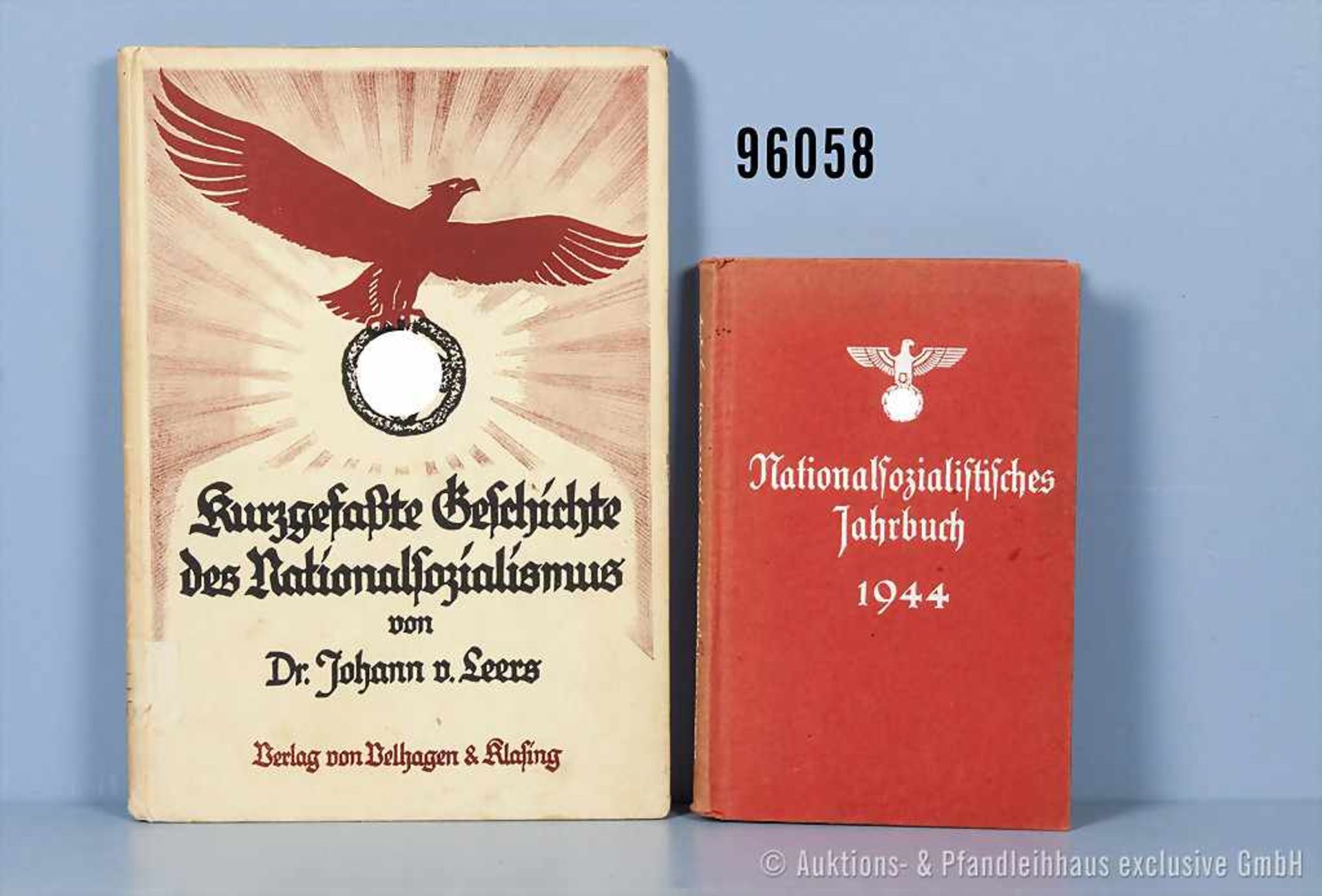 Konv. 2 Bücher VK, "Nationalsozialistisches Jahrbuch 1944" und "Kurzgefaßte Geschichte des
