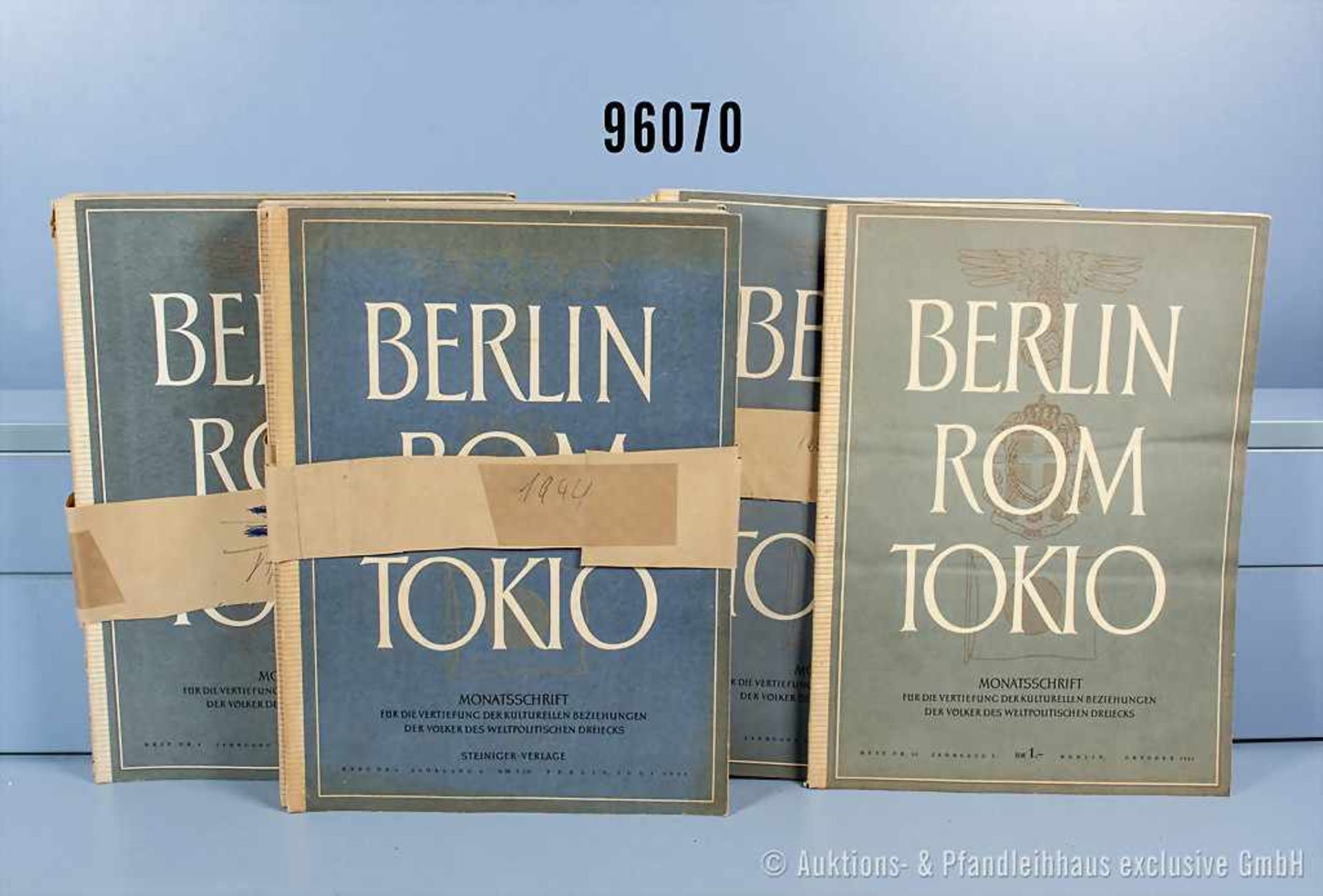 Konv. 29 Zeitschriften 3. Reich "Berlin Rom Tokio - Monatsschrift für die Vertiefung der kulturellen