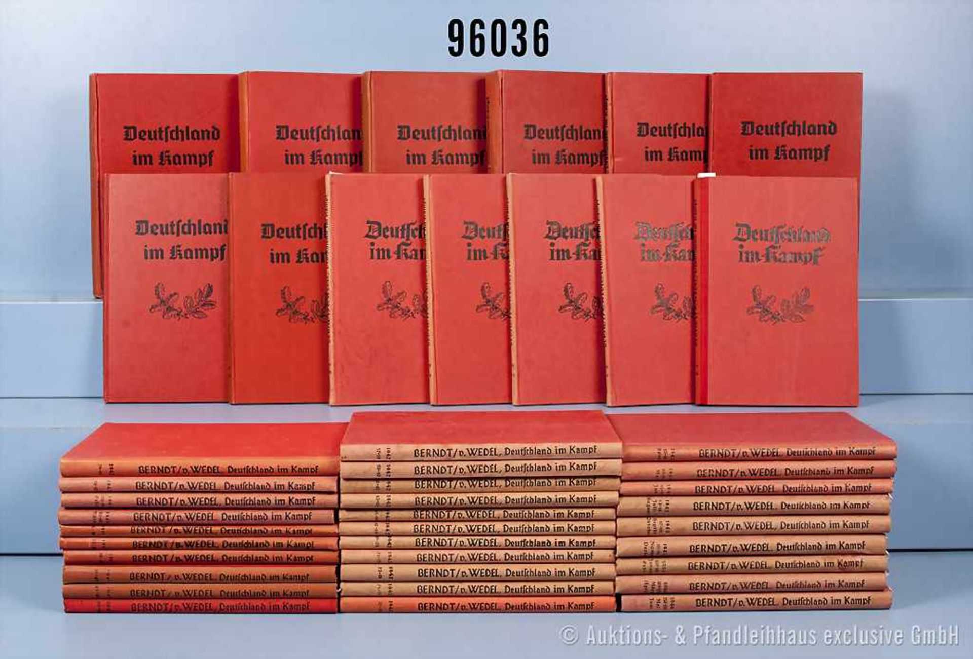 43 bändige Ausgabe "Deutschland im Kampf" herausgegeben von Ministerialdirigent A. J. Berndt und