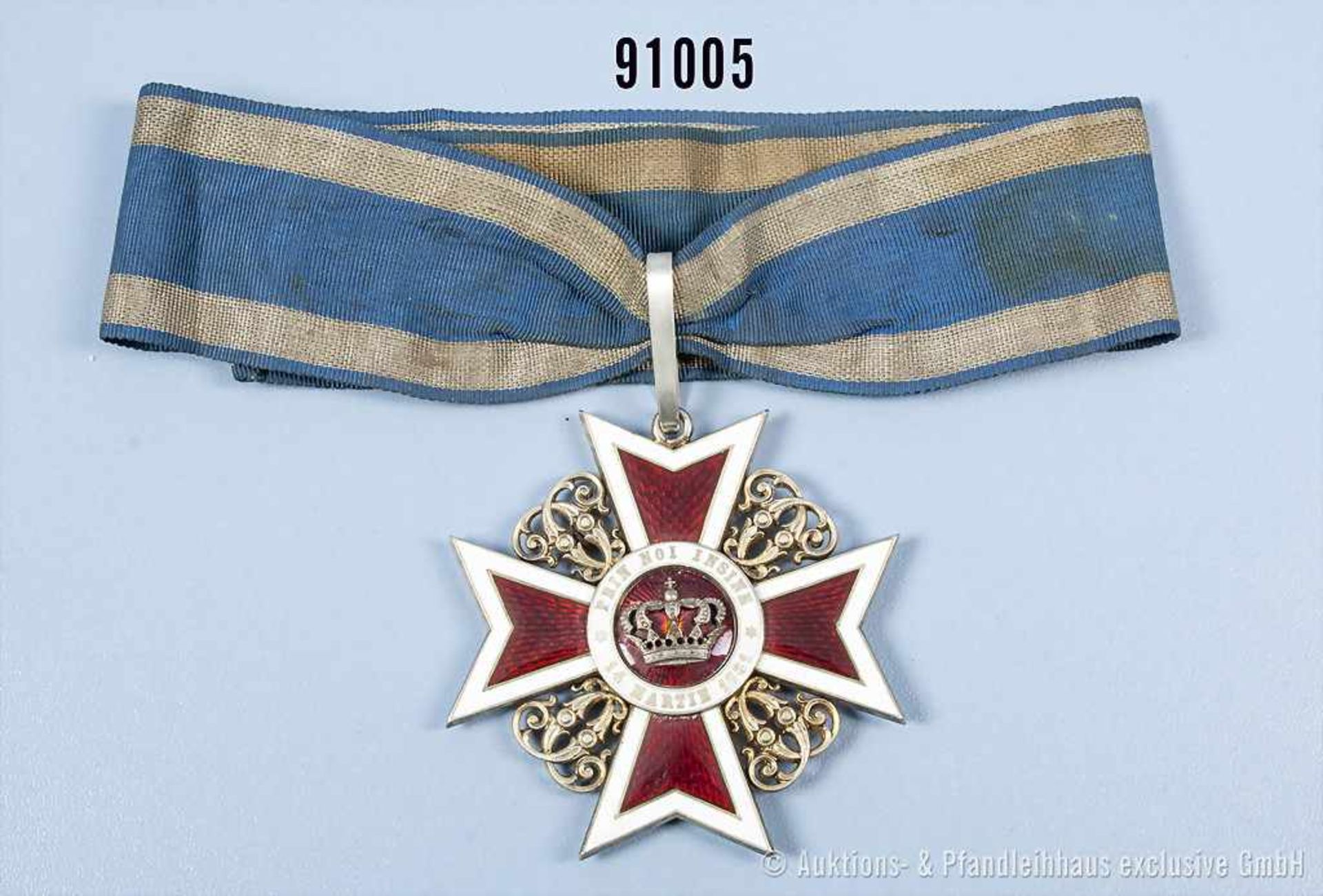 Orden der Krone von Rumänien, Kommandeurkreuz in der Größe eines Großkreuzes (Order of the Crown