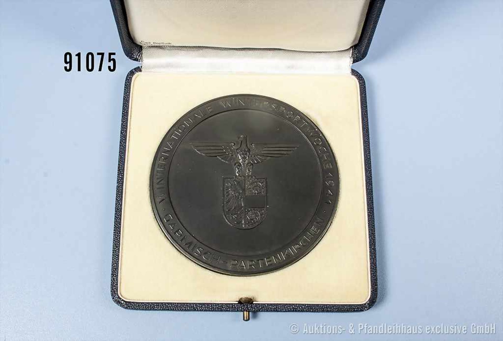 3. Reich, Medaille "V. Internationale Wintersportwoche Garmisch-Partenkirchen 1941", rückseitig "