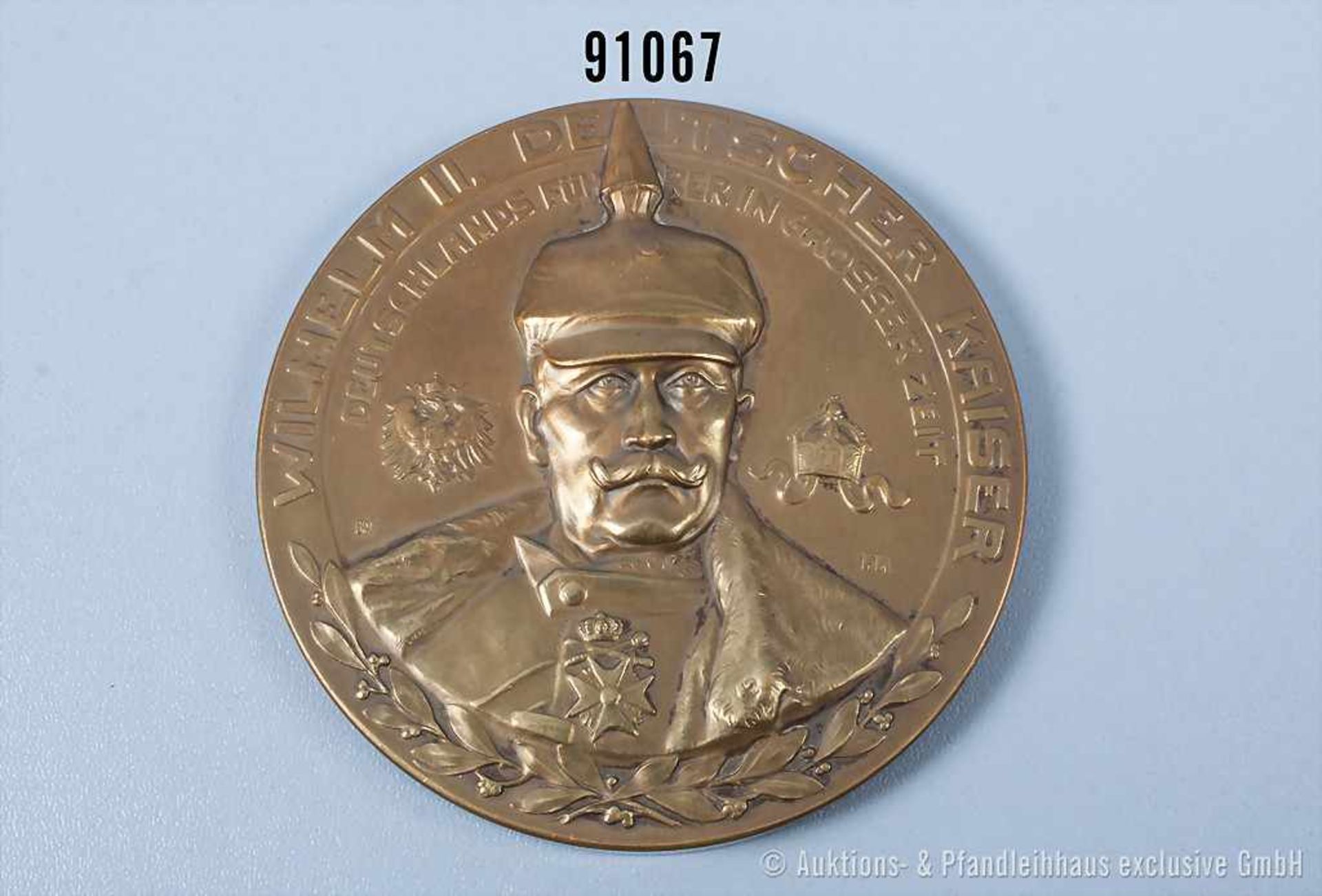 1. WK, Bronzemedaille von 1915 "Auf Kaiser Wilhelm II. und die einjährige Kriegsführung",