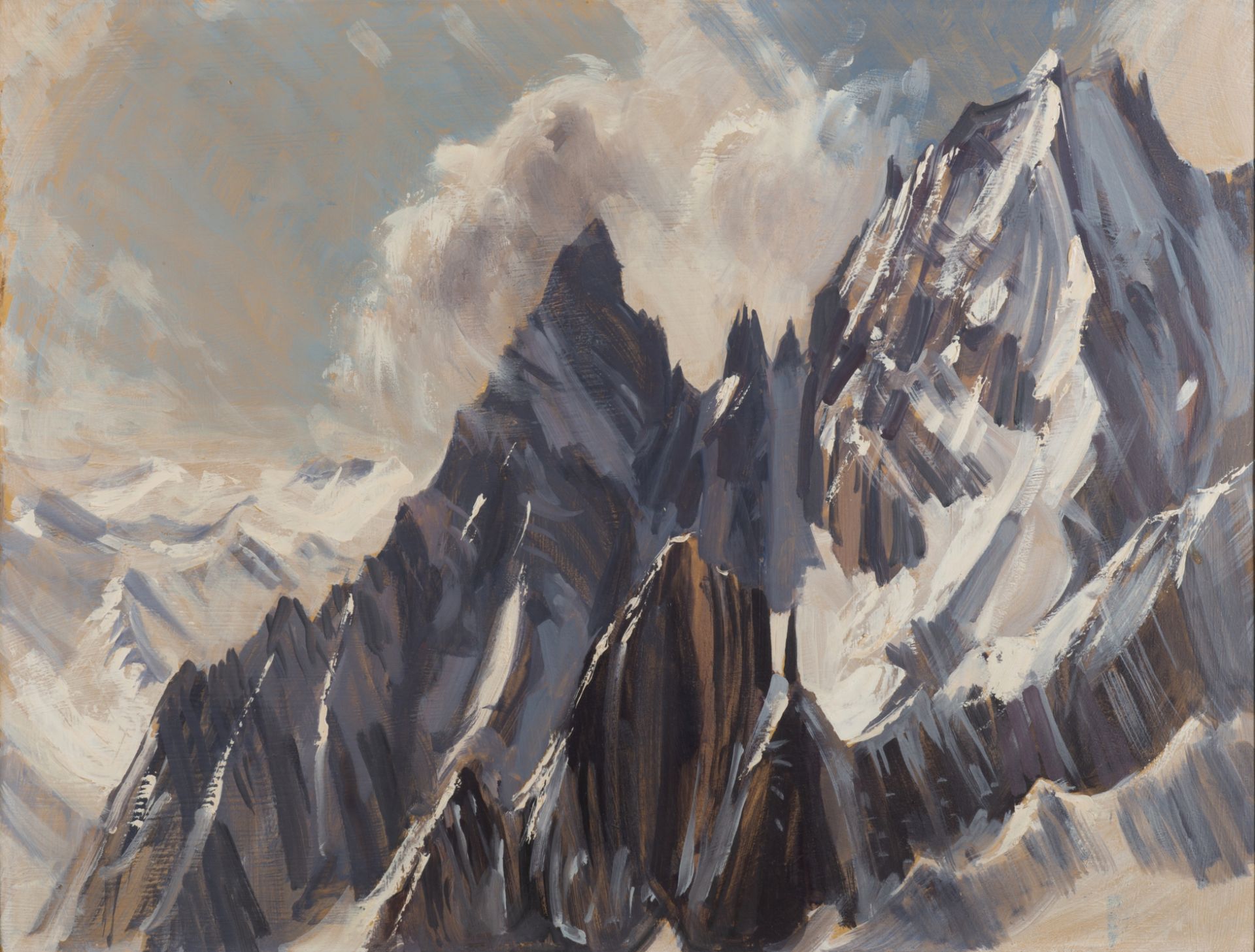 Marcel WIBAULT (1905-1998) - Arête de Peterey, Aiguille noire, aiguille blanche[...]