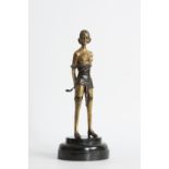 Ferdinand PREISS (D'après) L'écuyère - Bronze patiné - Signé - Socle marbre [...]